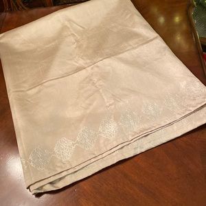 Taupe Embroidered Curtains